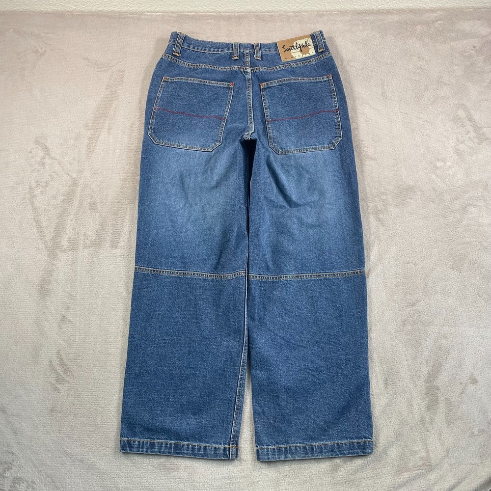 VTG Southpole Denim Baggy Jeans Men 32x29.5‎ Straight Wide Leg Y2K Skater Grunge